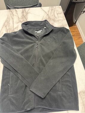 Bad Monday Men's Black Zip-Up Fleece Jacket